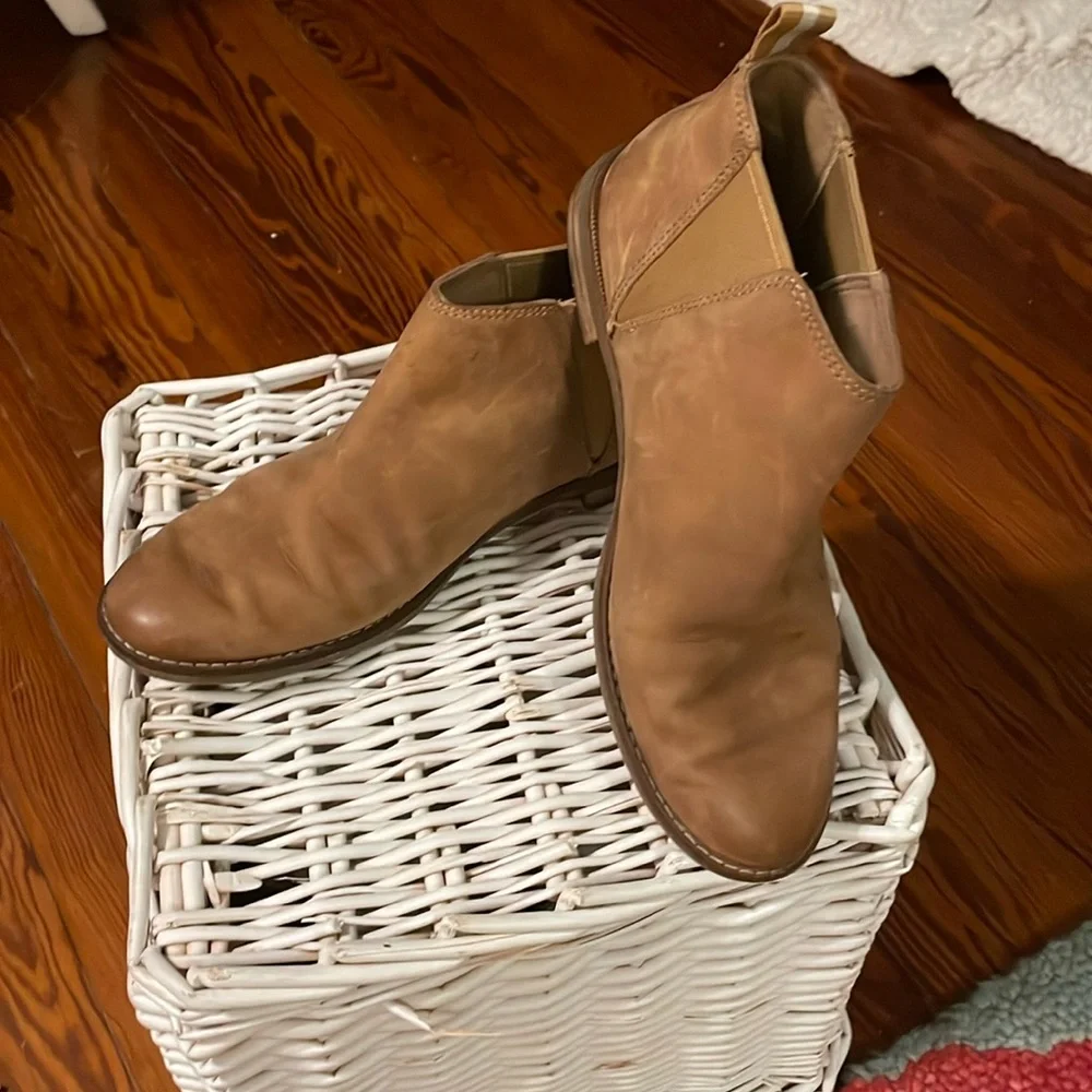 SPERRY WOMENS Topsider BOOTIE SUEDE /leather TAN SIZE 7